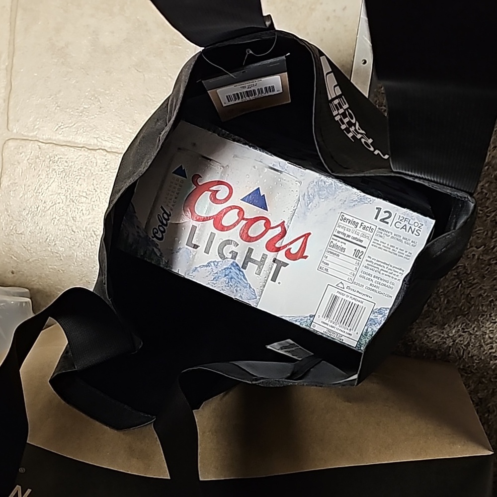 🔰 The North Face Logo Tote Exploration Without Compromise Black White‼️🛡 - Picture 11 of 11